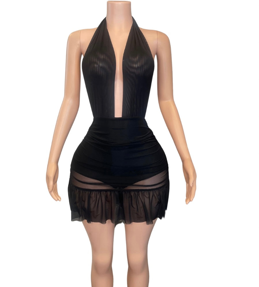 Doesn’t Take Much Mesh Dress