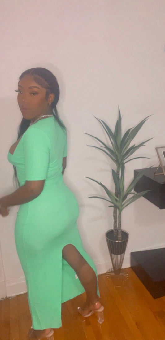 Lady In Green Dress